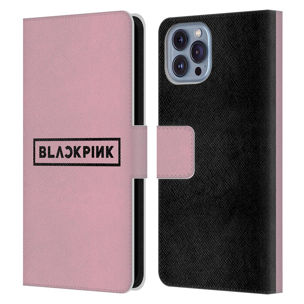 BLACKPINK ブラックピンク - The Album / Black Logo レザー手帳型 / Apple iPhoneケース 【公式 / オフィシャル】