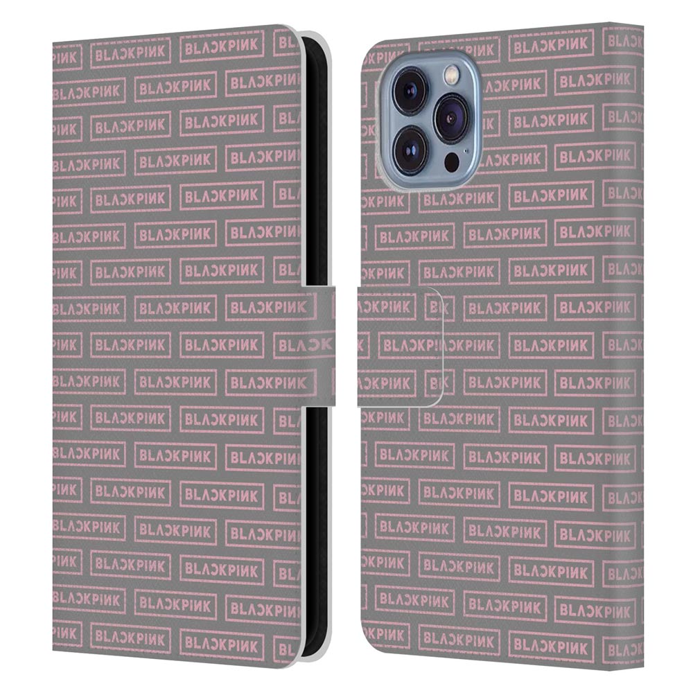 BLACKPINK ブラックピンク The Album Pattern レザー手帳型 Apple iPhoneケース 公式 オフィシャル