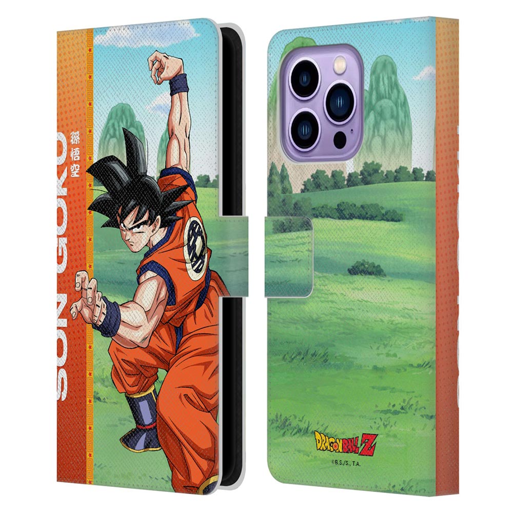 DRAGON BALL ドラゴンボール (ドラゴンボールDAIMA 放送中 ) - Dragon Ball Z / Saiyan Arc Characters / Son Goku レザー手帳型 / Apple iPhoneケース 【公式 / オフィシャル】