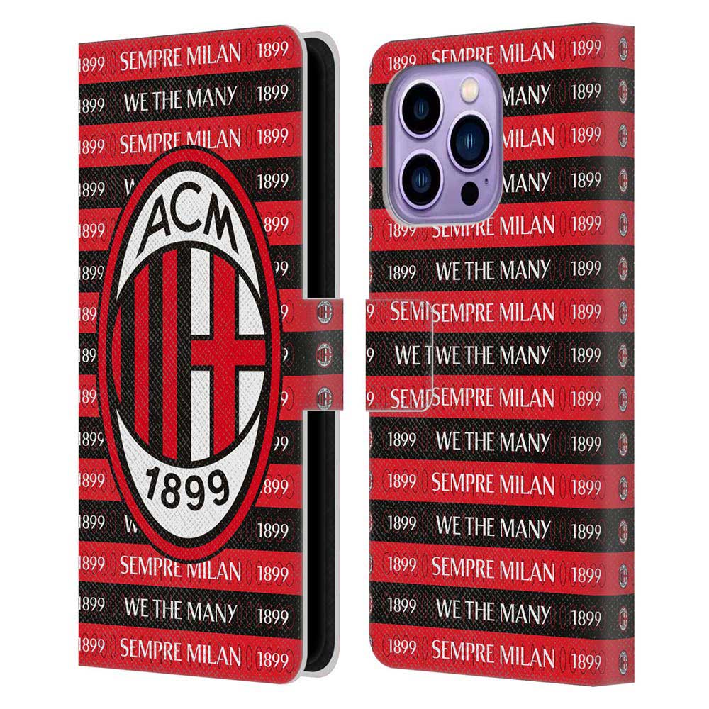 AC MILAN ACミラン (創設 125年 )  Art Sempre Milan 1899 レザー手帳型  公式 オフィシャル