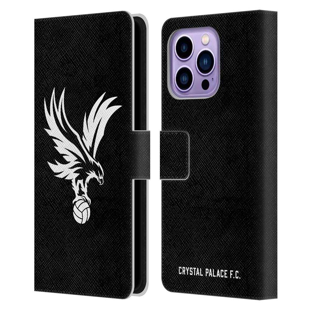 CRYSTAL PALACE FC クリスタルパレスFC - Crest / Eagle Grey レザー手帳型 / Apple iPhoneケース 【公式 / オフィシャル】