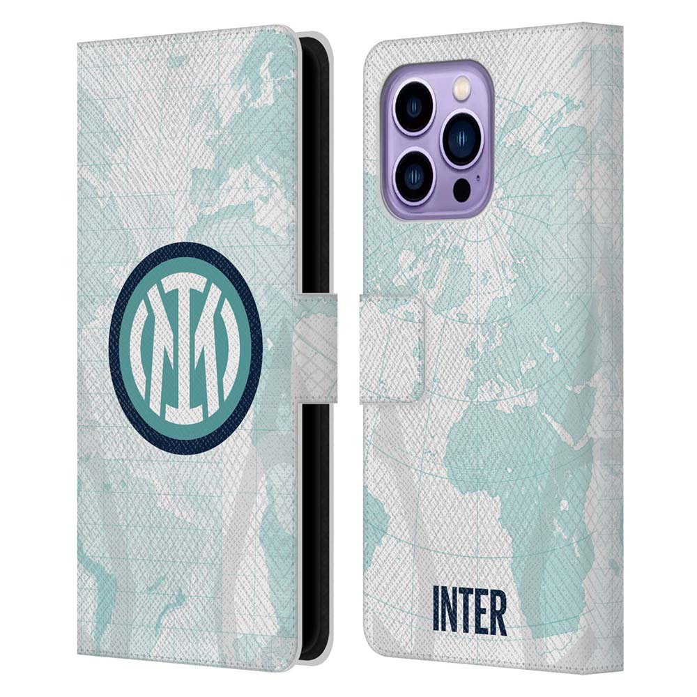 INTER MILAN インテルミラノ - 2022 23 Crest Kit / Away レザー手帳型 / Apple iPhoneケース 【公式 / オフィシャル】