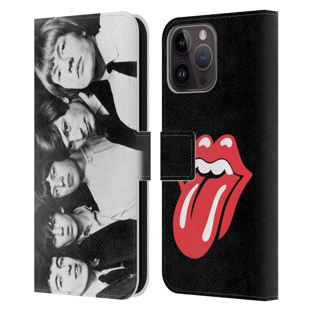 ROLLING STONES ローリングストーンズ (デビュー作 60周年 ) - Classic Group Photo レザー手帳型 / Apple iPhoneケース 【公式 / オフィシャル】