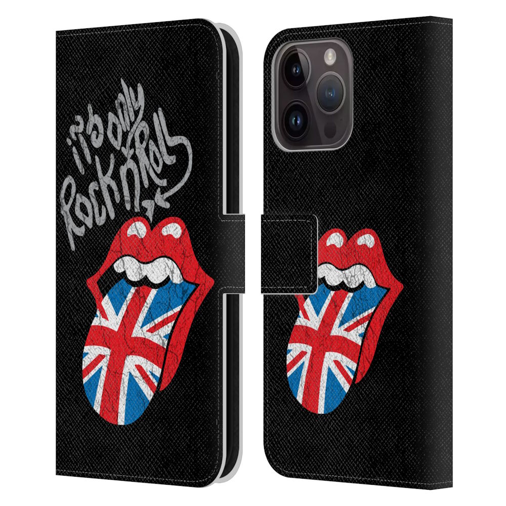 ROLLING STONES ローリングストーンズ (デビュー作 60周年 ) - Only Rock And Roll Distressed レザー手帳型 / Apple iPhoneケース 【公式 / オフィシャル】