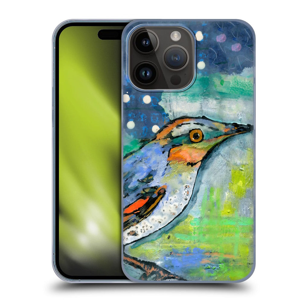 WYANNE ワイアン - Blue and Orange Feathers ハード case / Apple iPhoneケース 【公式 / オフィシャル】