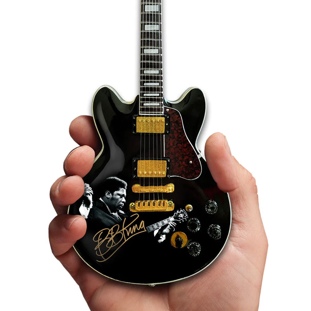 B.B.KING - TRIBUTE Gibson ES-355 Lucille Ebony Miniature Guitar Model