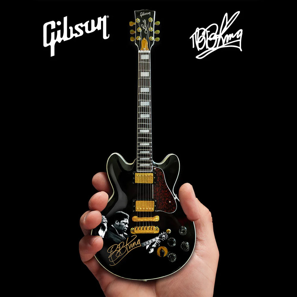 
                  
                    B.B.KING  TRIBUTE Gibson ES-355 Lucille Ebony Miniature Guitar Model
                  
                