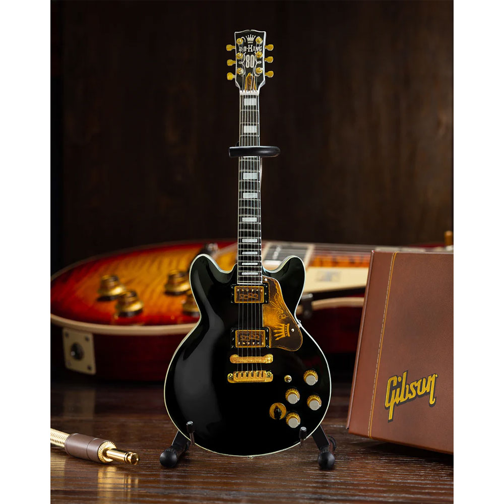 
                  
                    B.B.KING ビービーキング - Gibson ES-345 80th Birthday Lucille Miniature Guitar Model / ミニチュア楽器
                  
                