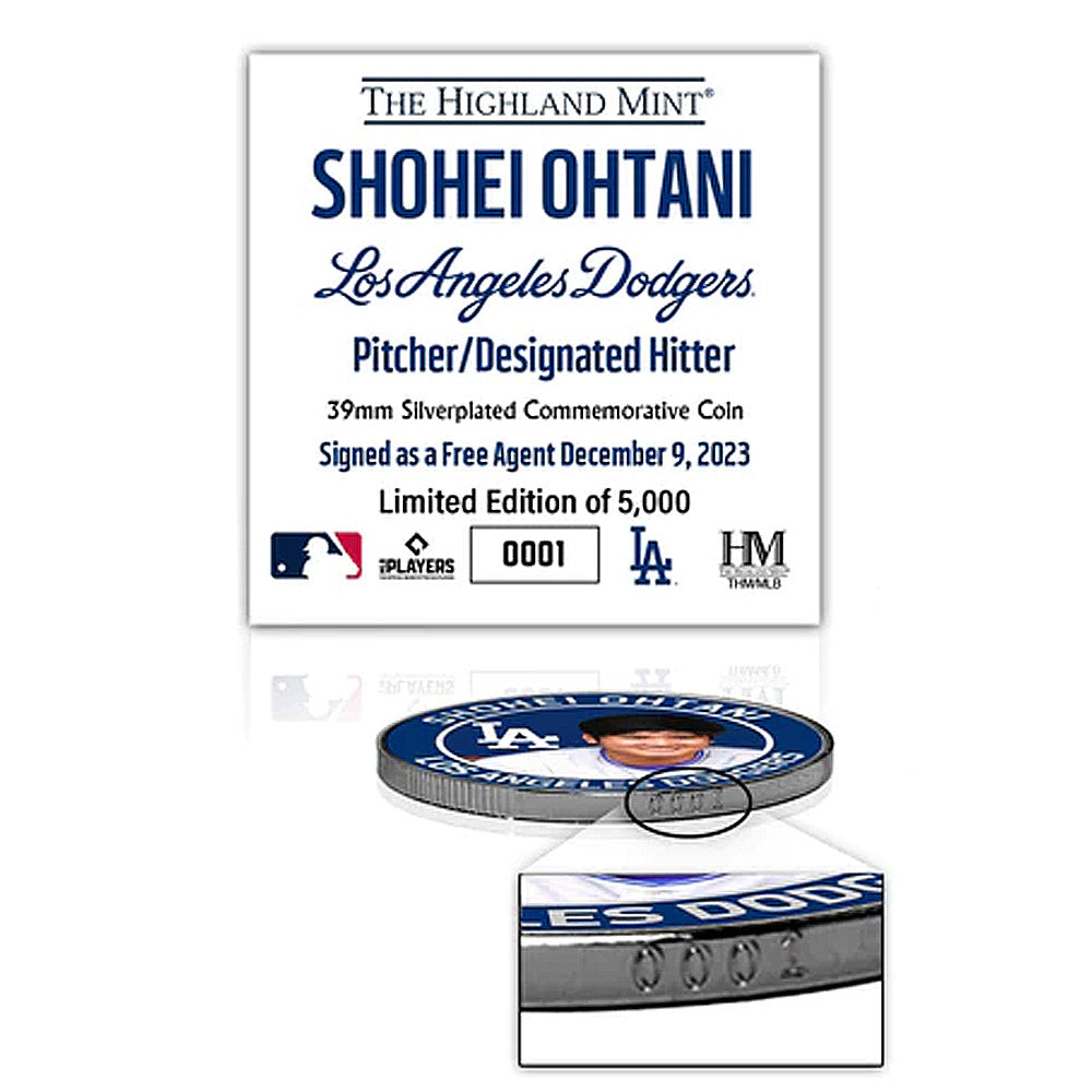 
                  
                    SHOHEI OHTANI 大谷翔平 - LA DODGERS SILVER MINT COIN / 5000枚限定 / コイン
                  
                