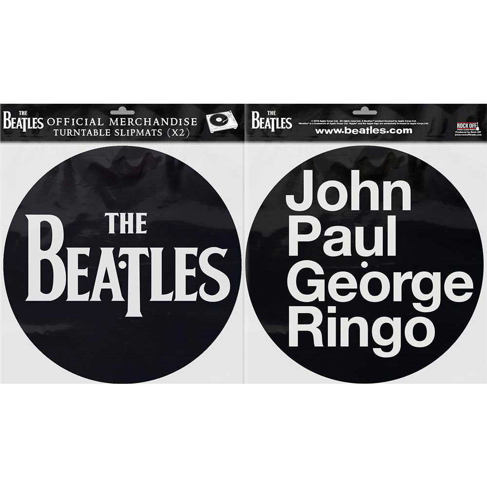 THE BEATLES ビートルズ (ABBEY ROAD 55周年 ) - Drop T Logo & JPGR / 2枚セット / スリップマット 【公式 / オフィシャル】