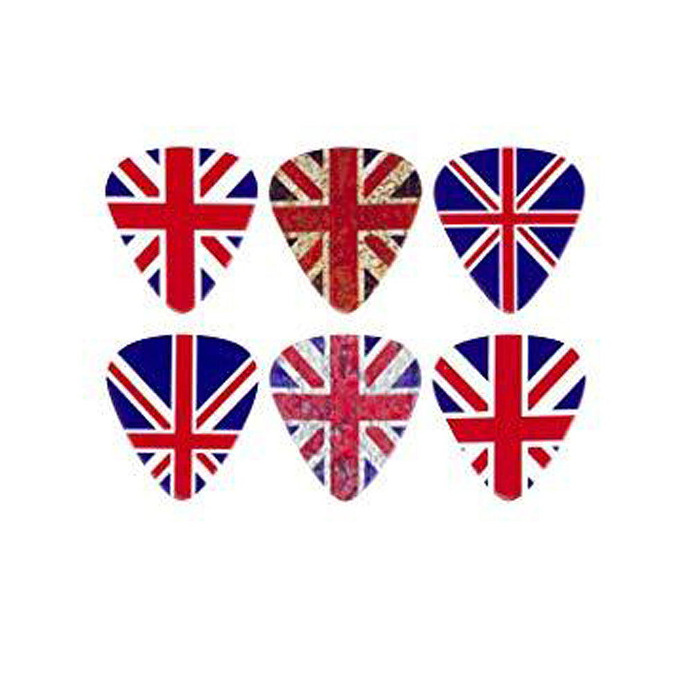 ENGLAND イギリス - Flag Series / 6枚セット / ギターピック 【公式 / オフィシャル】