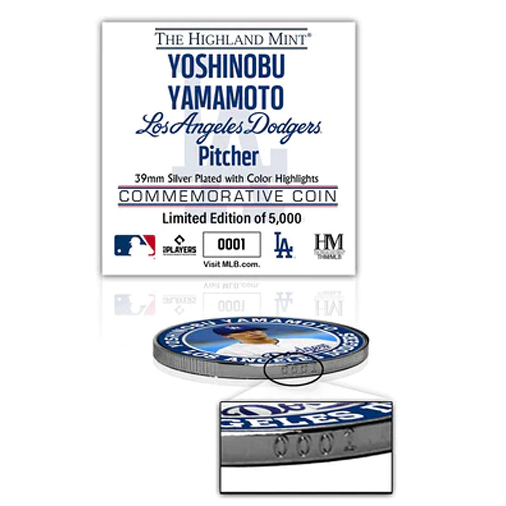 
                  
                    YOSHINOBU YAMAMOTO 山本由伸 - LA DODGERS SILVER MINT COIN / 5000枚限定 / コイン
                  
                