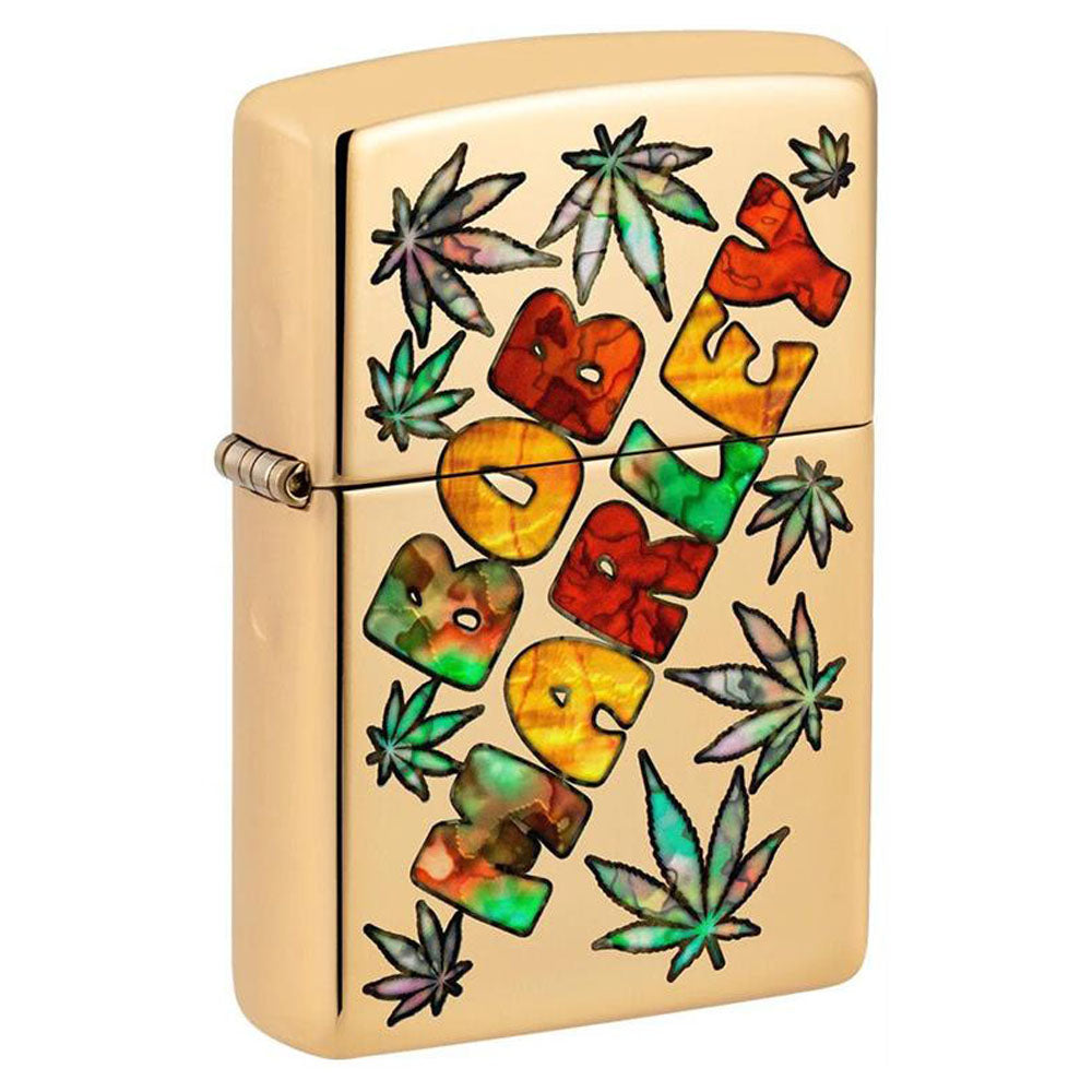 BOB MARLEY - Fusion High Polish Brass Zippo Lighter