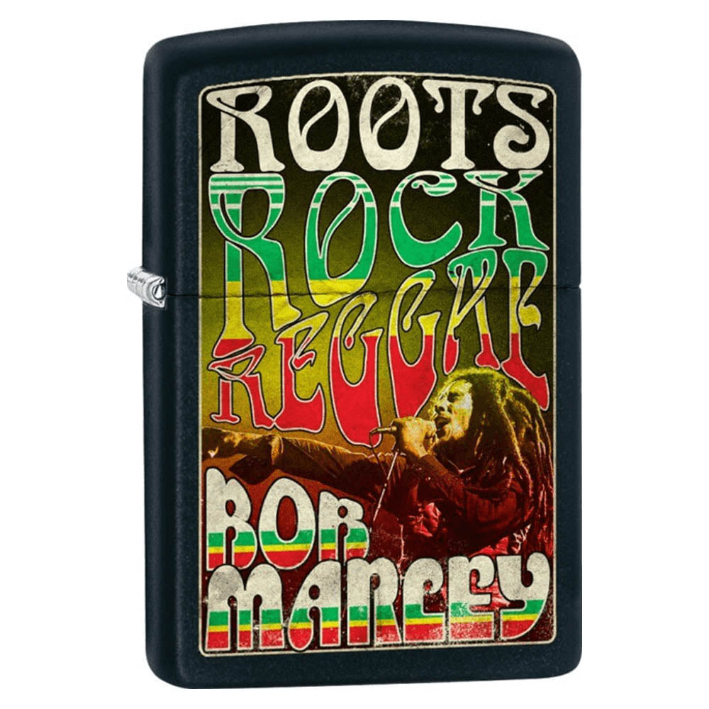 BOB MARLEY (映画 公開記念 ) Roots, Rock Reggae Street Chrome Zippo Lighter 