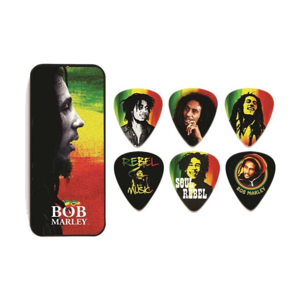 BOB MARLEY ボブマーリー (5月17日 『ONE LOVE』 映画公開 ) - Jim Dunlop Bob Marley Collector Pick Tins / Heavy / ギターピック