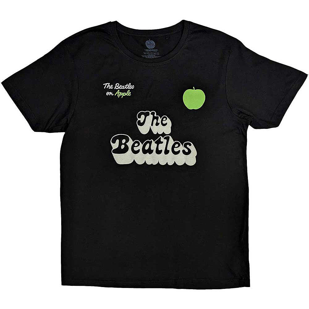 THE BEATLES ビートルズ (ABBEY ROAD 55周年 ) - 70s Logo & Years / バックプリントあり / Tシャツ / メンズ 【公式 / オフィシャル】