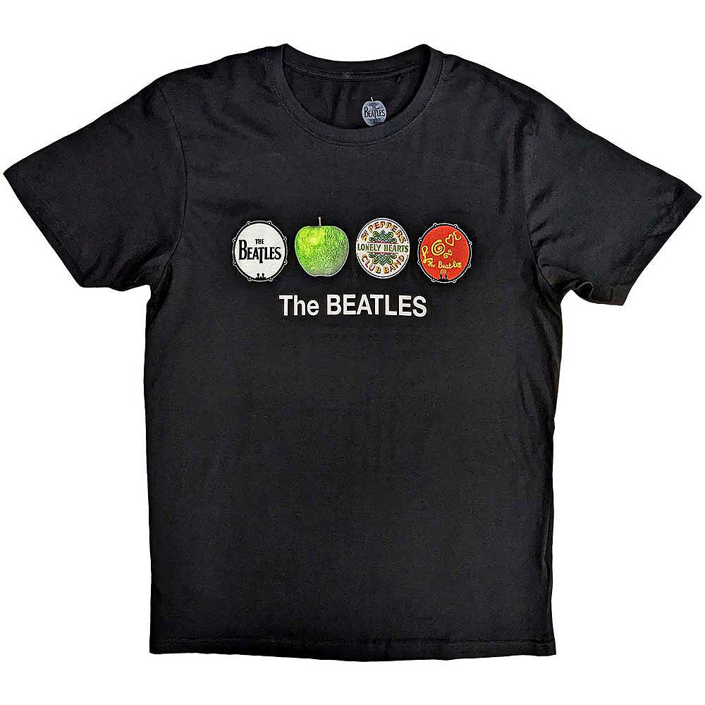 THE BEATLES ビートルズ (ABBEY ROAD 55周年 ) - Apple & Drums / Tシャツ / メンズ 【公式 / オフィシャル】