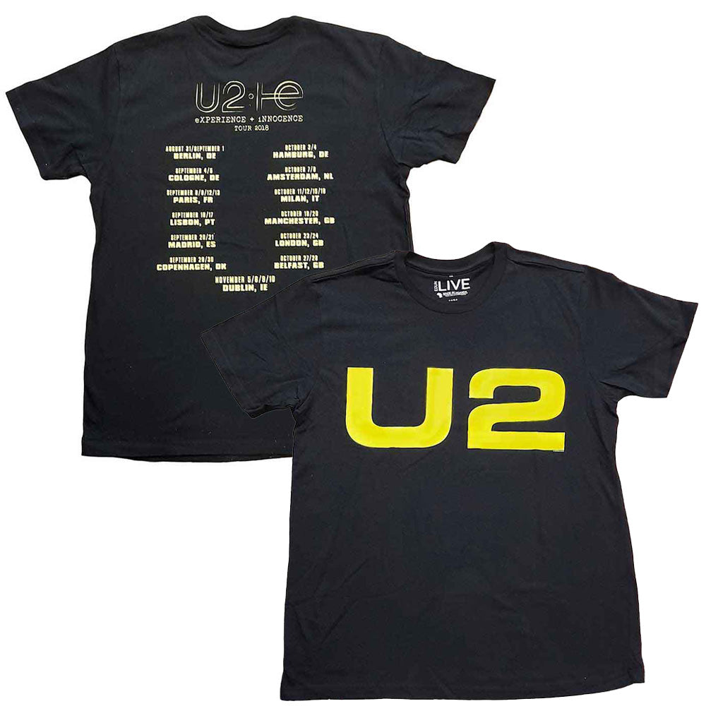 U2 UNISEX T-SHIRT - Logo 2018 / バックプリントあり / EX-TOUR