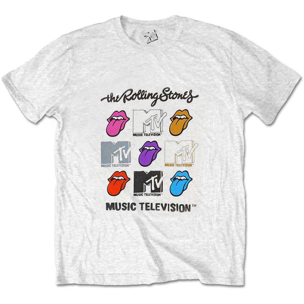 ROLLING STONES ローリングストーンズ (デビュー作 60周年 ) - MTV Rolling Stones Logo Grids / Tシャツ / メンズ 【公式 / オフィシャル】