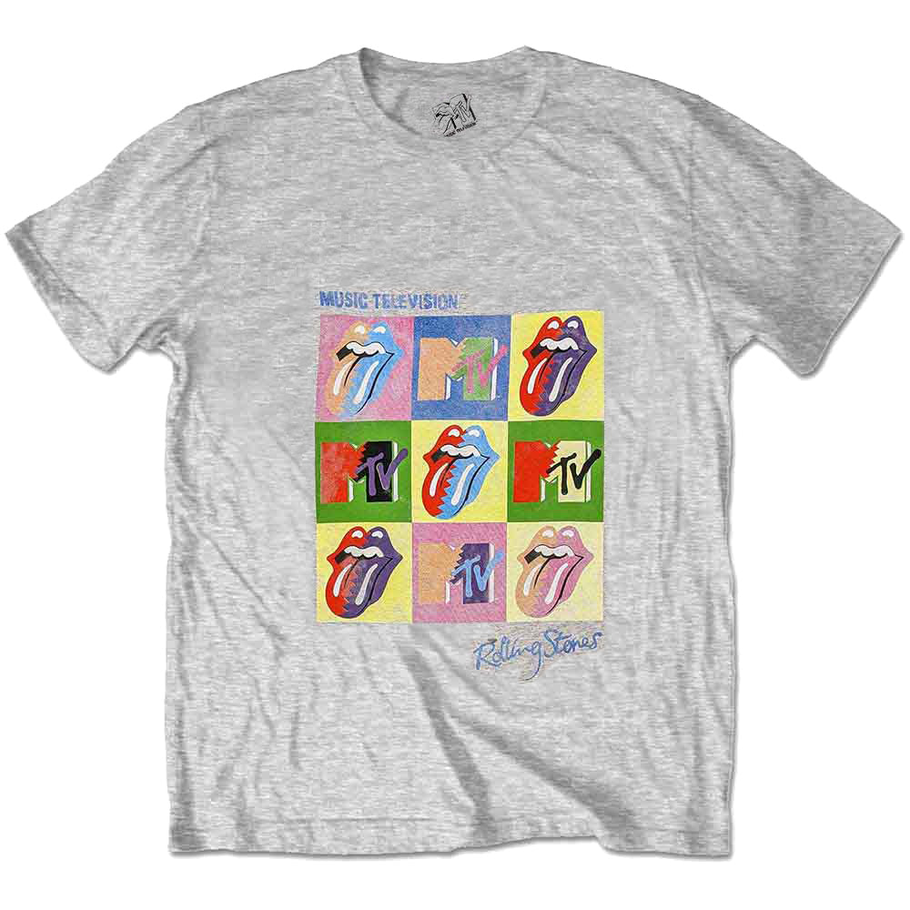 ROLLING STONES ローリングストーンズ (デビュー作 60周年 ) - MTV Rolling Stones Warhol Squares / Tシャツ / メンズ 【公式 / オフィシャル】