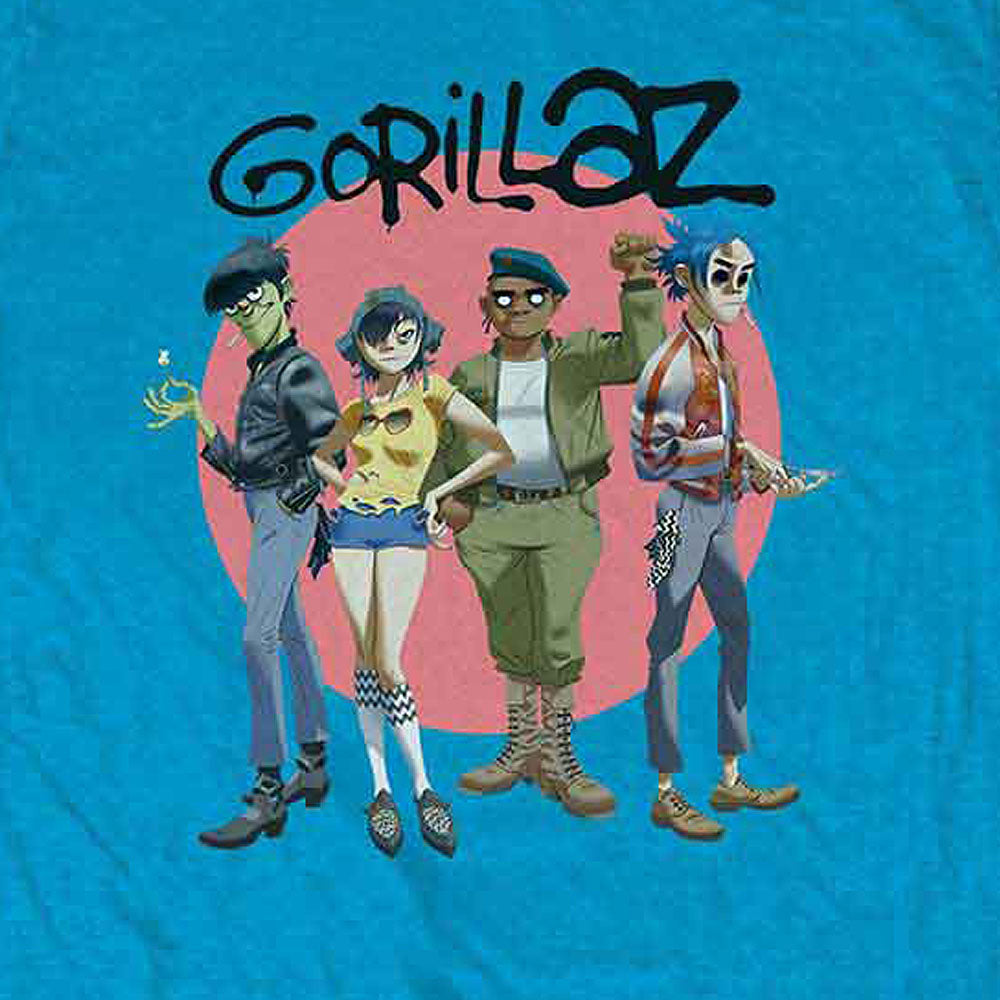 GORILLAZ ゴリラズ - Group Circle Rise / Tシャツ / メンズ 【公式 / オフィシャル】