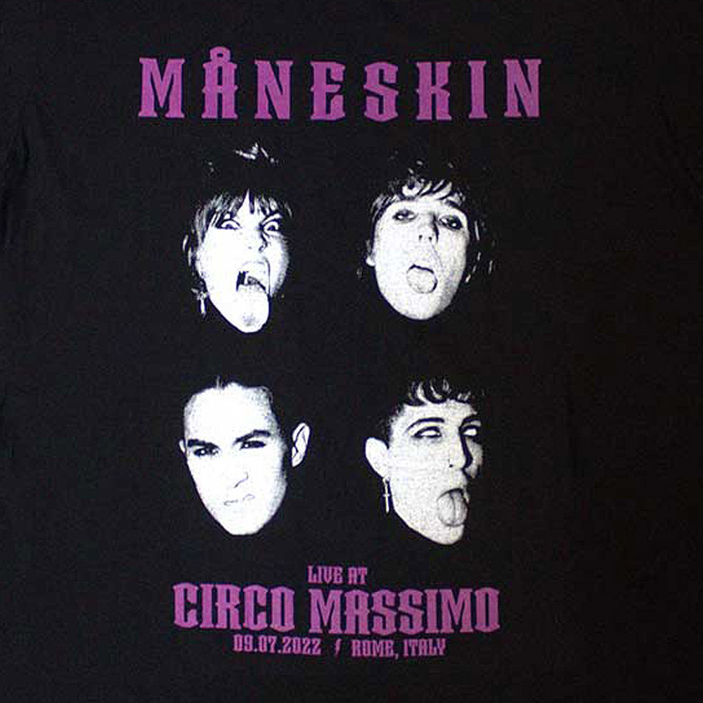 MANESKIN マネスキン - Live At Circo Massimo 2022 Faces / LIVE会場限定 / Tシャツ / メンズ 【公式 / オフィシャル】