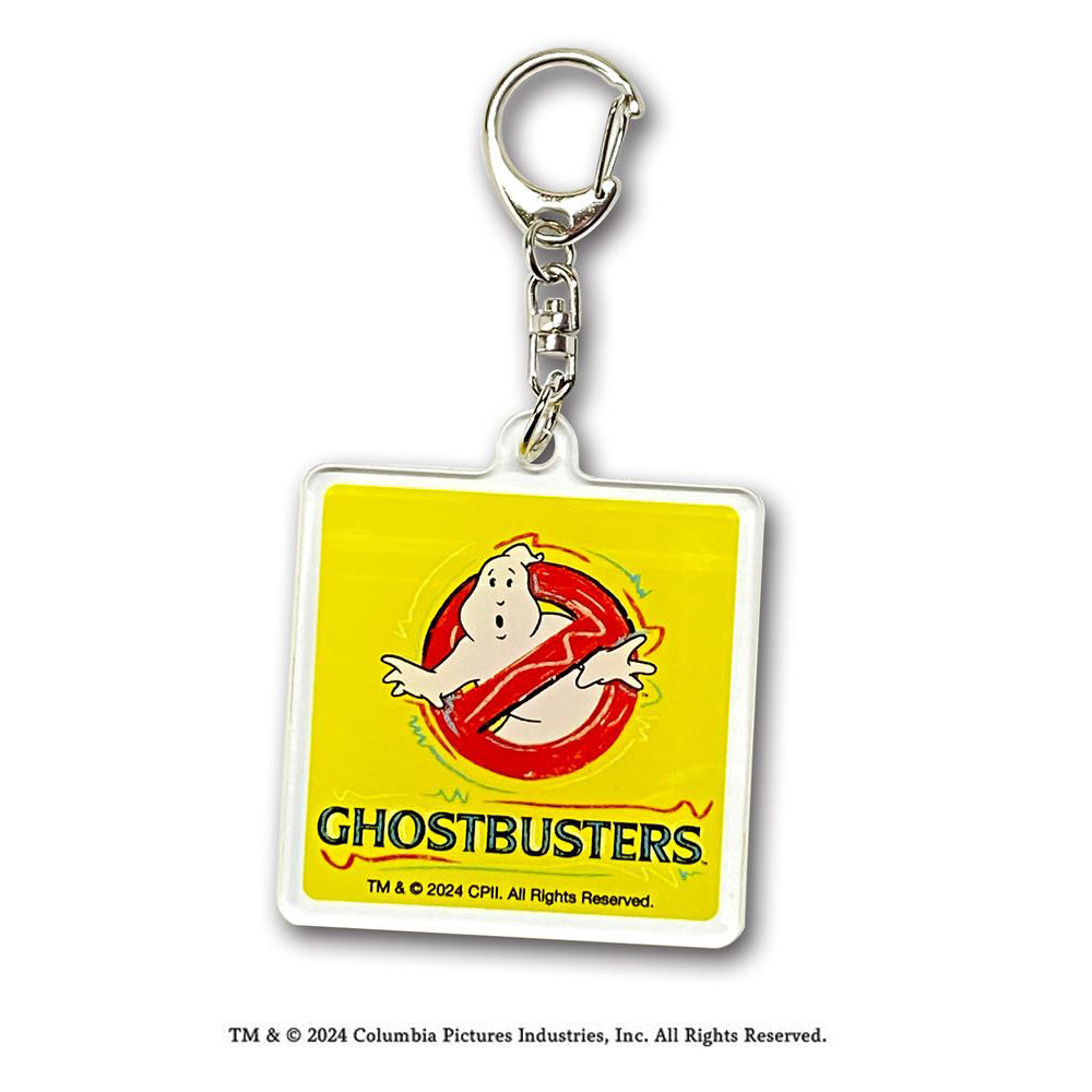 GHOSTBUSTERS ゴーストバスターズ - ゴーストロゴスクエア / キーホルダー 【公式 / オフィシャル】