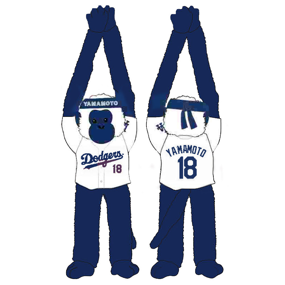 YOSHINOBU YAMAMOTO 山本由伸 - LOS ANGELES DODGERS 27INCH SHIRT MONKEY / 2 SIDED / フィギュア・人形 【公式 / オフィシャル】