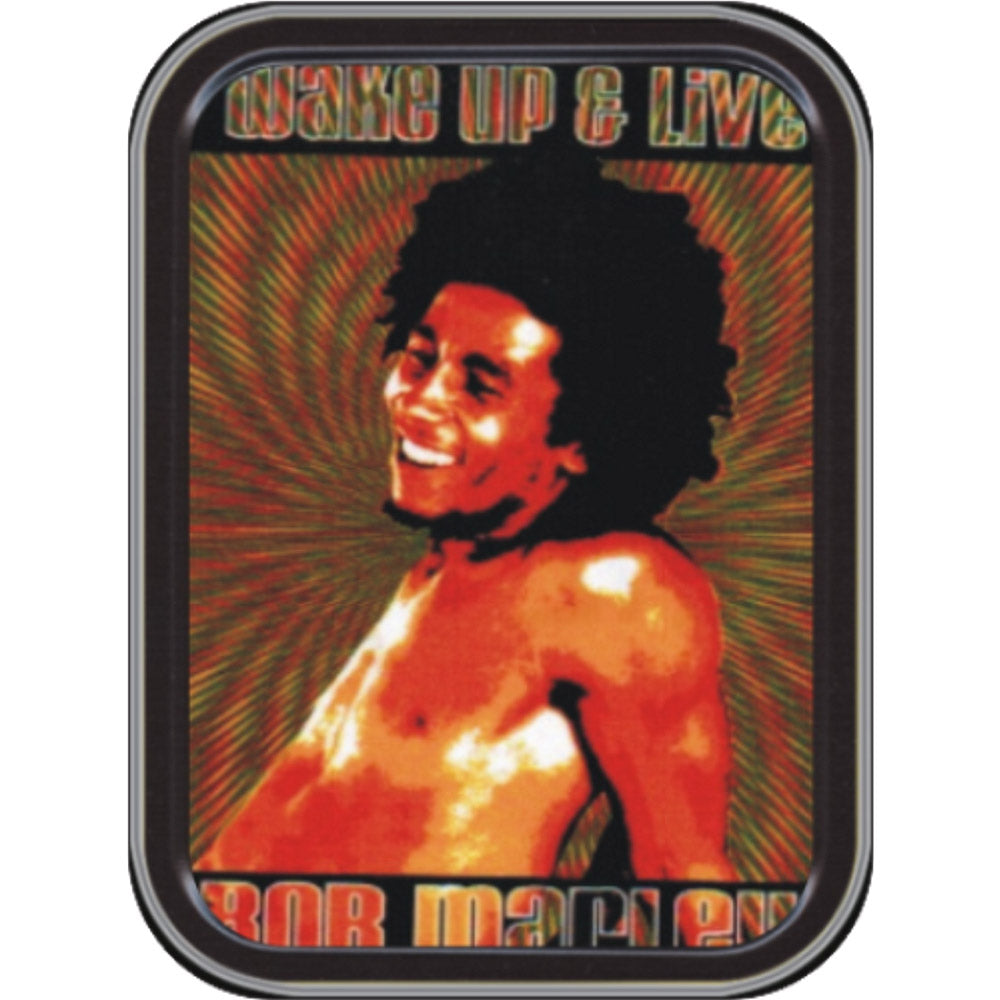 BOB MARLEY ボブマーリー (映画 公開記念 )  Wake Up & Live Tin Large Stash Tin 公式 