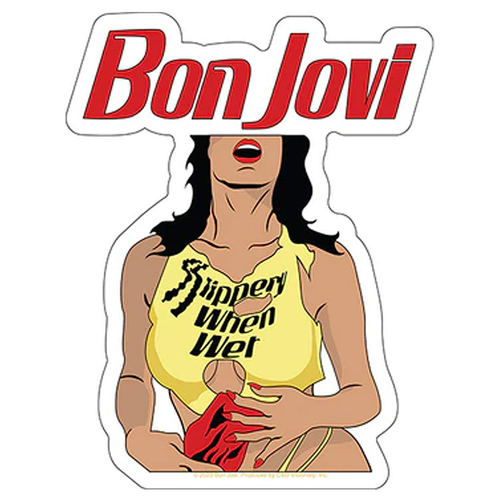 BON JOVI ボンジョヴィ Slippery When Wet ステッカー 公式 オフィシャル