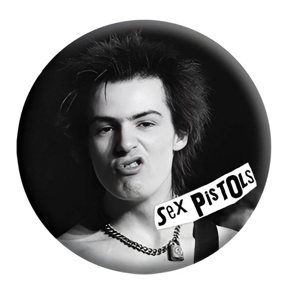 SEX PISTOLS セックスピストルズ (シド 追悼 45周年 ) - Sid Vicious / バッジ 【公式 / オフィシャル】