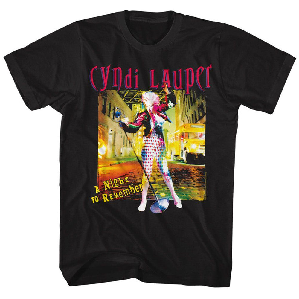 CYNDI LAUPER シンディローパー - A NIGHT TO REMEMBER / Tシャツ / メンズ 【公式 / オフィシャル】