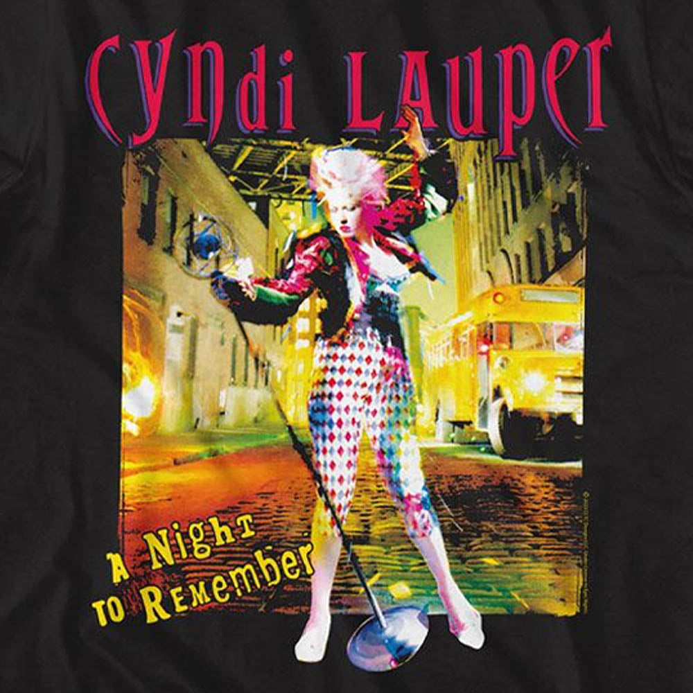 CYNDI LAUPER シンディローパー - A NIGHT TO REMEMBER / Tシャツ / メンズ 【公式 / オフィシャル】