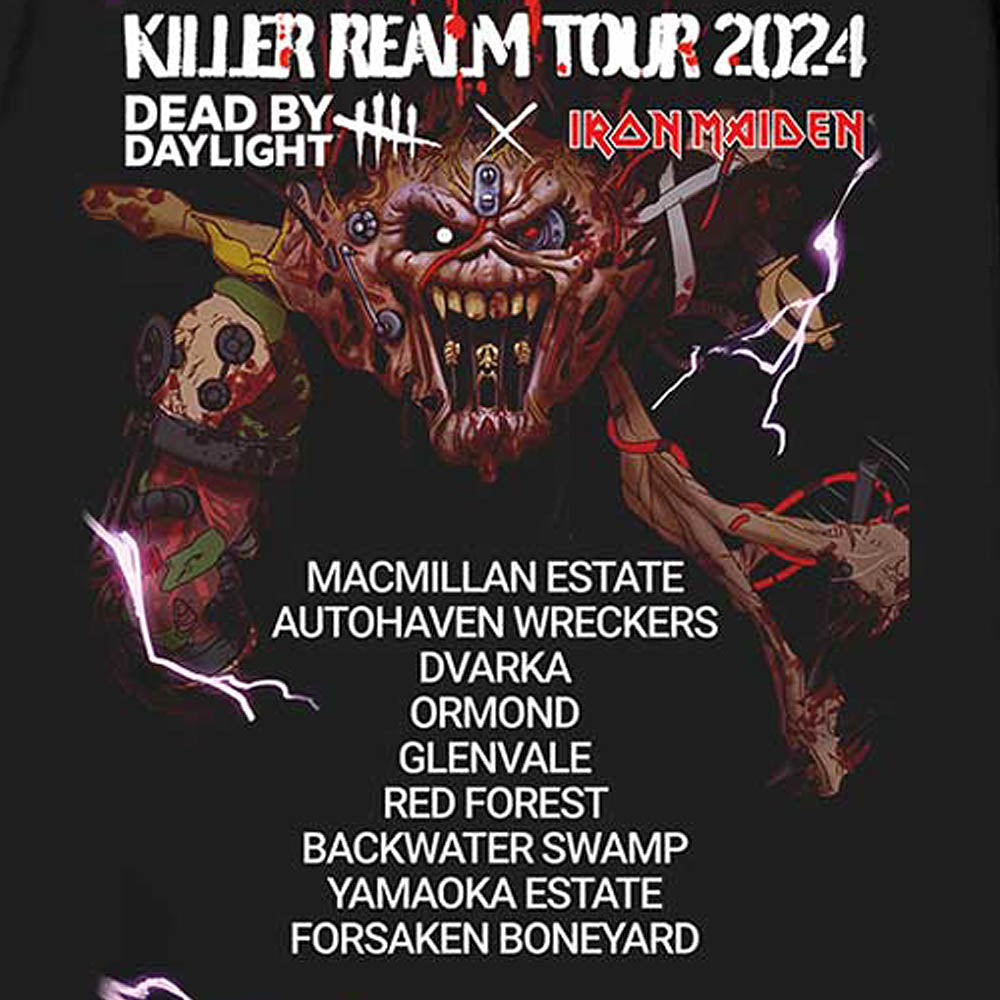 
                  
                    【予約商品】 IRON MAIDEN アイアンメイデン (9月 来日 ) - Dead By Daylight Killer Realm / バックプリントあり / Tシャツ / メンズ 【公式 / オフィシャル】
                  
                