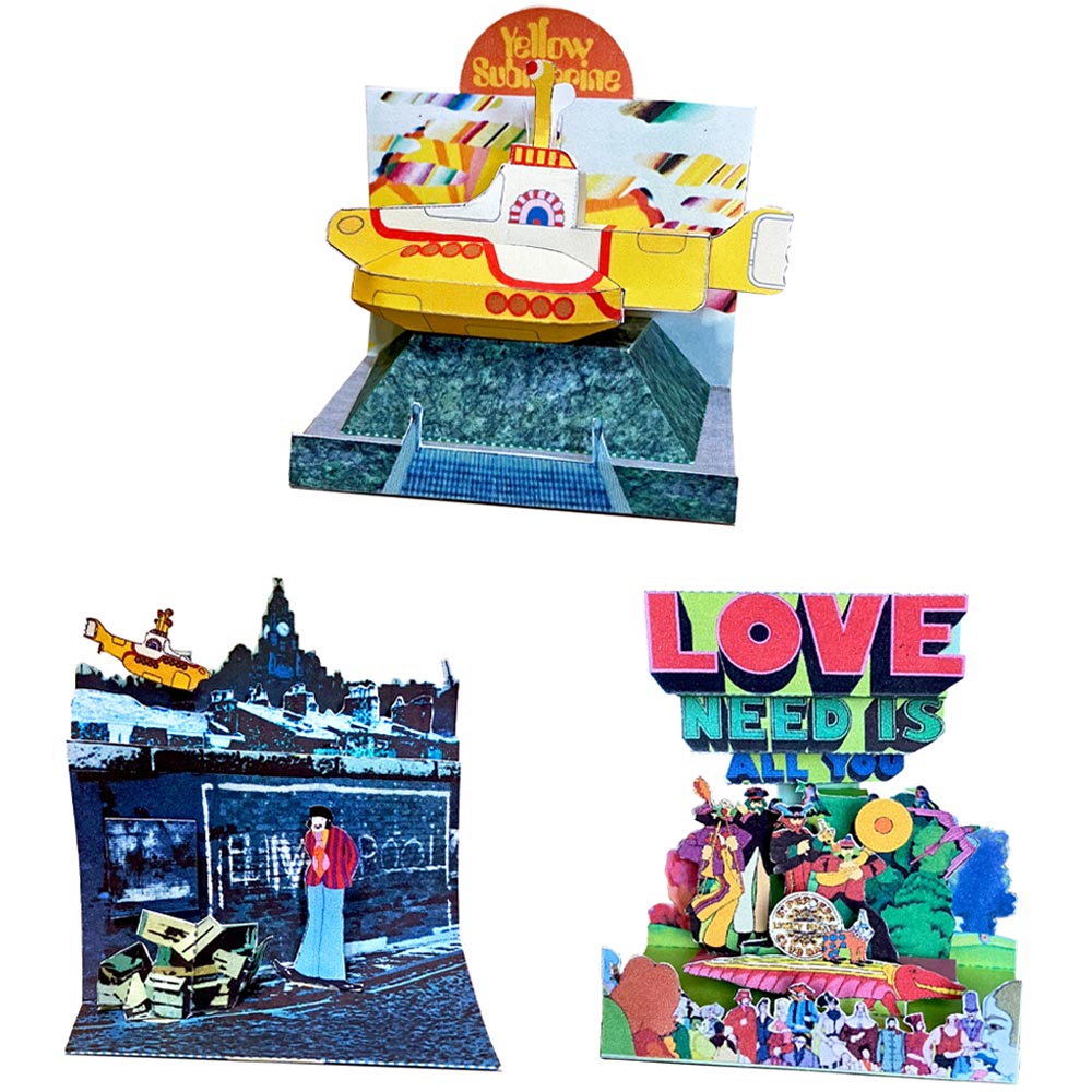 
                  
                    THE BEATLES ビートルズ (ABBEY ROAD 55周年 ) - Yellow Submarine Postcard Diorama Set / 5 designs / ポストカード・レター 【公式 / オフィシャル】
                  
                