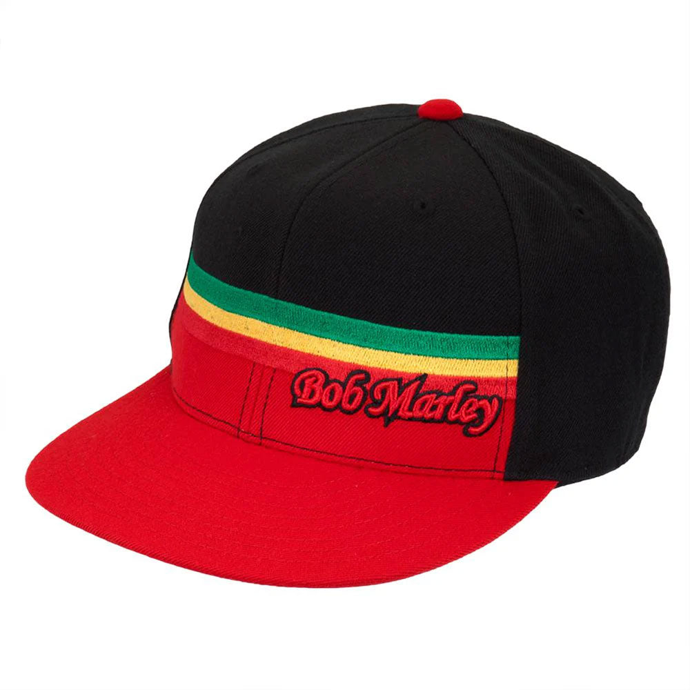 
                  
                    BOB MARLEY ボブマーリー (映画 公開記念 ) Rasta Stripe Yellow Fitted Cap 公式 オフィシャル
                  
                