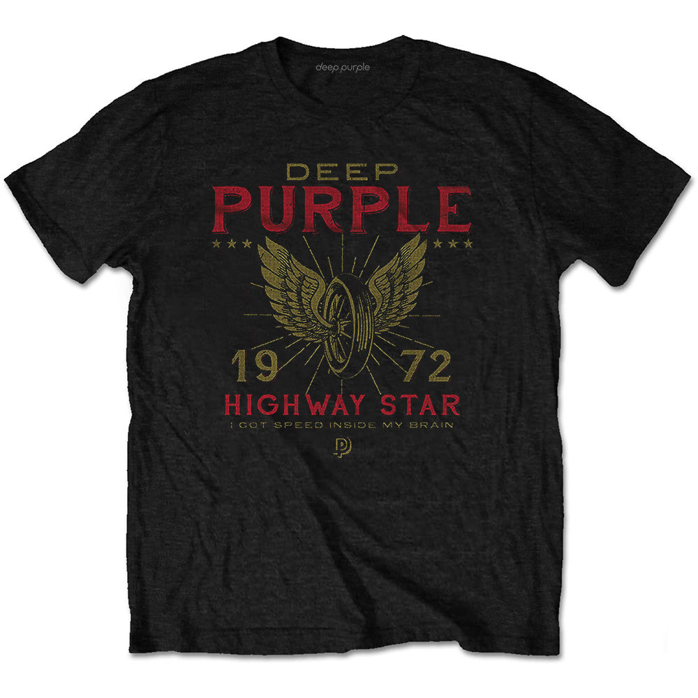 DEEP PURPLE ディープパープル Highway Star Black Tシャツ メンズ 公式 オフィシャル