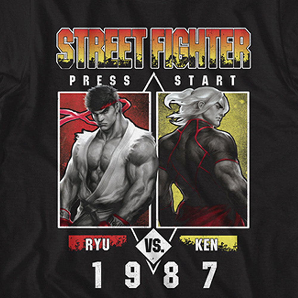 STREET FIGHTER ストリートファイター - RYU VS KEN 1987 / Tシャツ / メンズ 【公式 / オフィシャル】