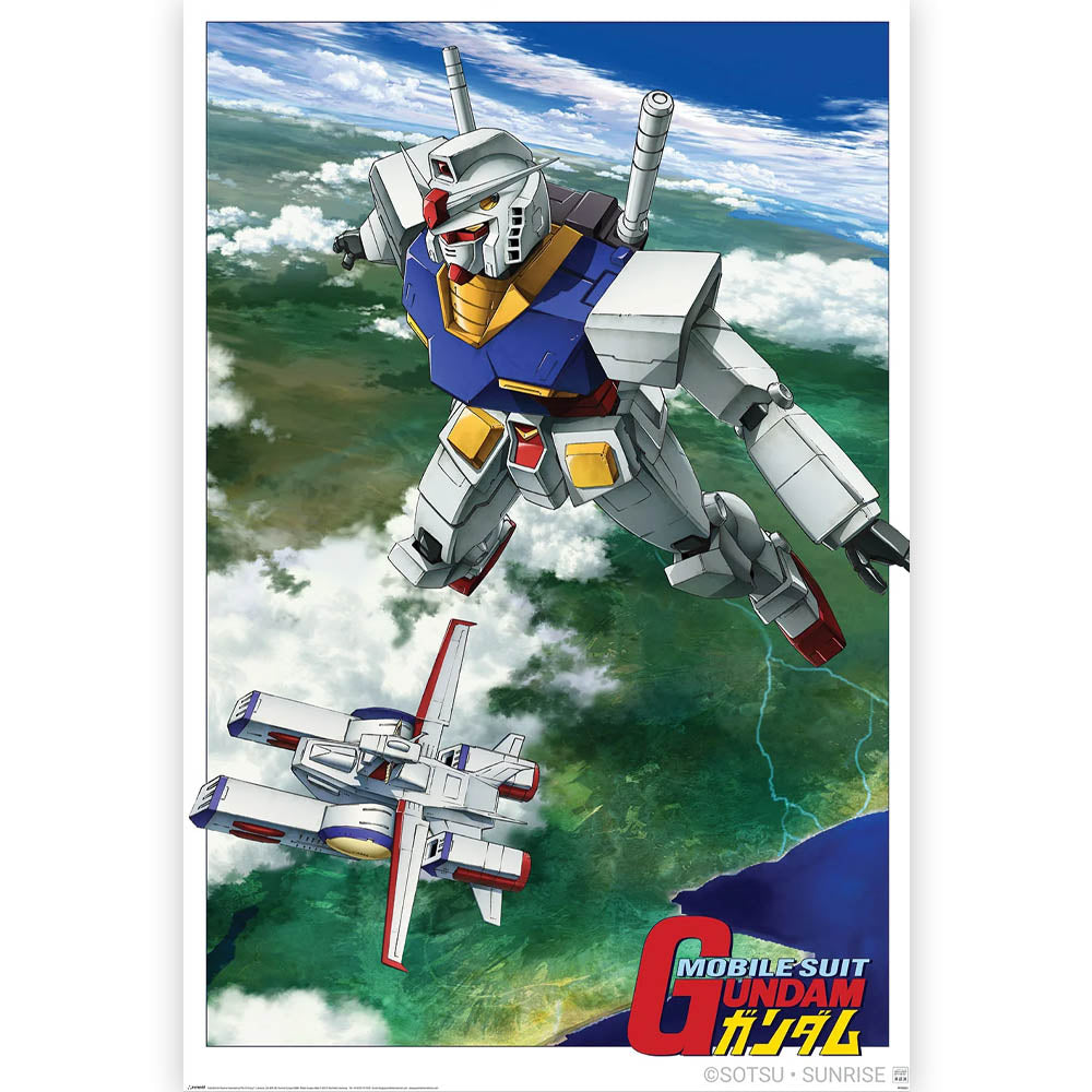 GUNDAM 機動戦士ガンダム (45周年 ) - Mobile Suit Flight / ポスター 【公式 / オフィシャル】