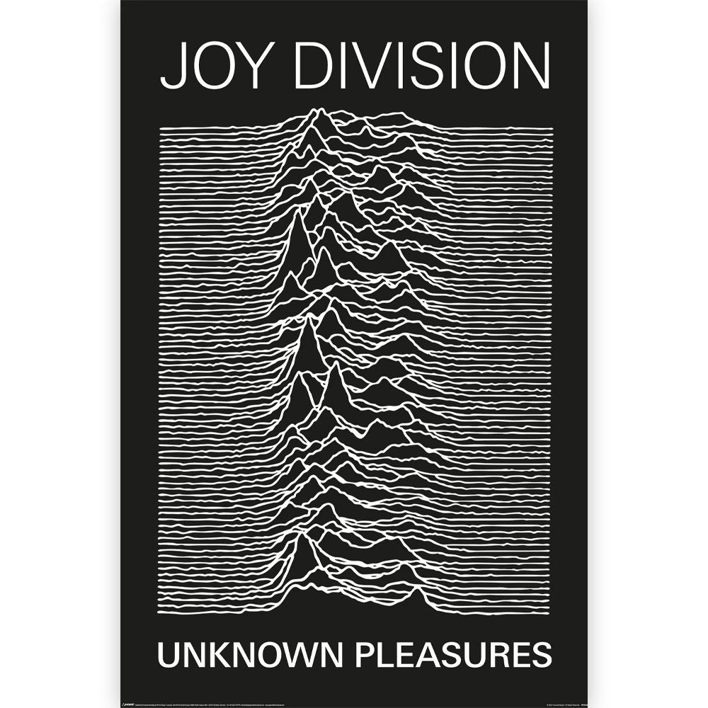 JOY DIVISION ジョイディビジョン (デビュー 45周年 ) - Unknown Pleasures / ポスター 【公式 / オフィシャル】