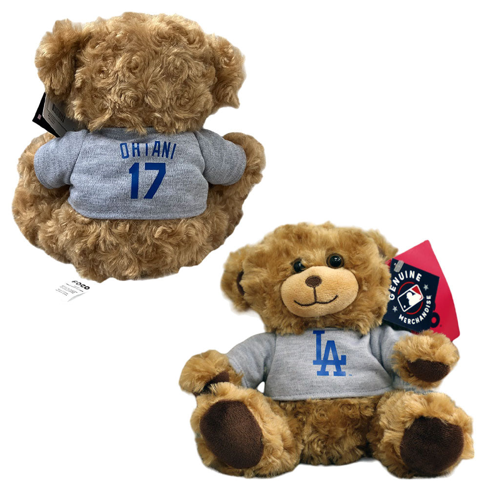 SHOHEI OHTANI - MLB公式 LOS ANGELES DODGERS 7.5INCH SEATED SHIRT BEAR / 2 SIDED / 限定