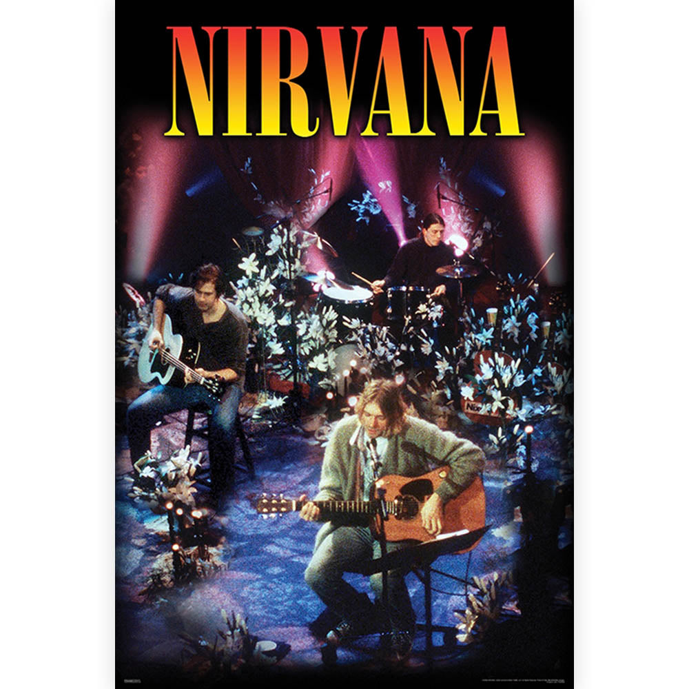 NIRVANA ニルヴァーナ (カート 追悼 30周年 ) - UNPLUGGED ROCK N ROLL / ポスター 【公式 / オフィシャル】