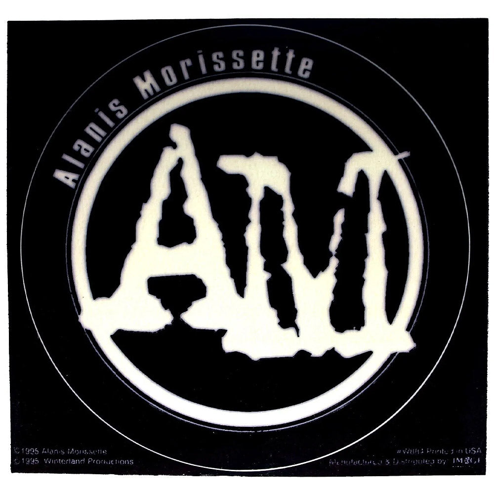 ALANIS MORISSETTE アラニスモリセット AM Initials Logo ステッカー 公式 オフィシャル