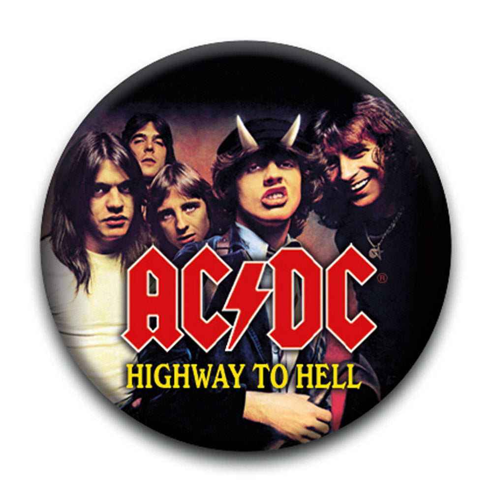 AC/DC エーシーディーシー HIGHWAY TO HELL ALBUM バッジ 公式 オフィシャル