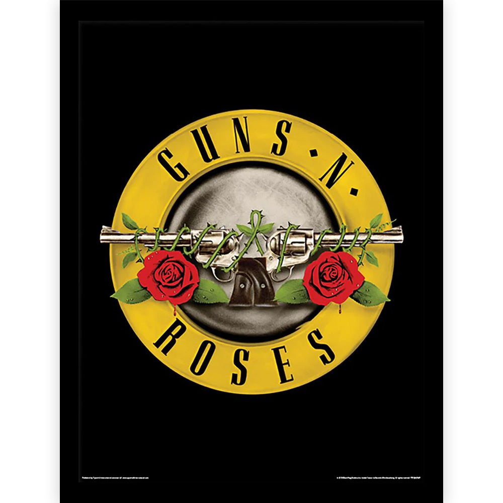 GUNS N ROSES ガンズアンドローゼズ - Bullet Logo / インテリア額 【公式 / オフィシャル】