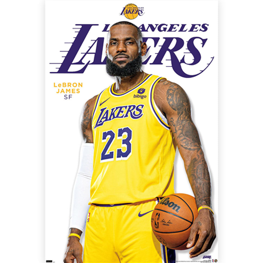 LOS ANGELES LAKERS（NBA） ロサンゼルスレイカーズ - LeBron James Feature Series 23 / ポスター 【公式 / オフィシャル】