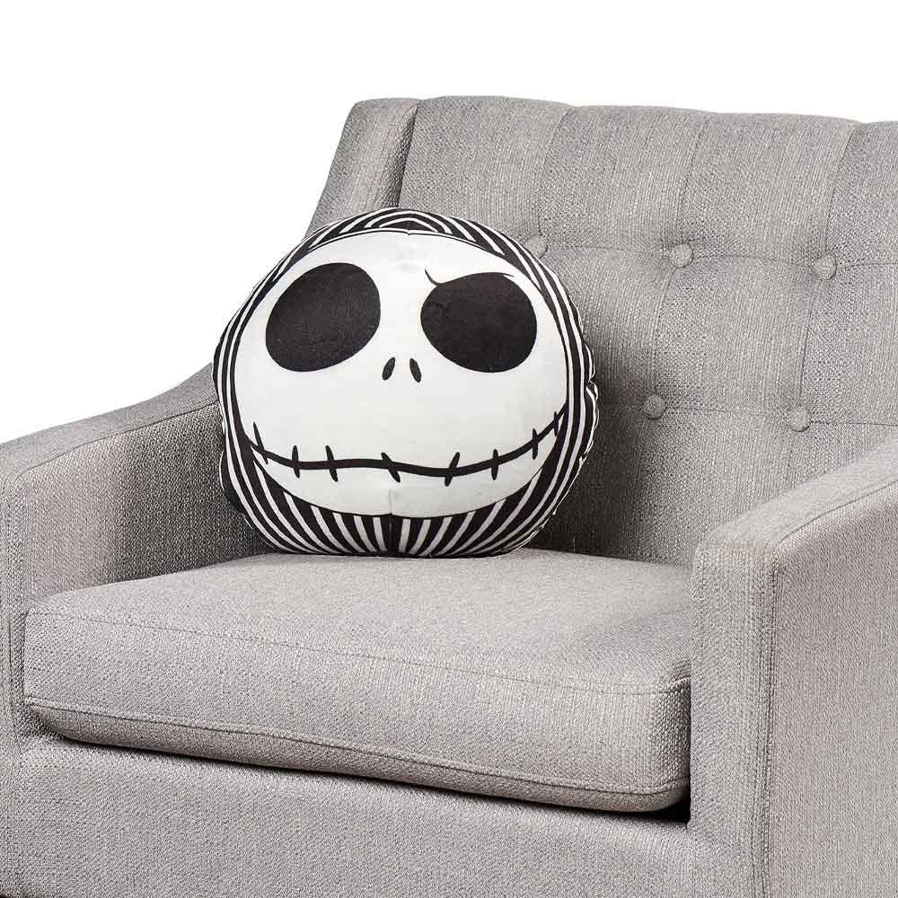 
                  
                    NIGHTMARE BEFORE CHRISTMAS ナイトメアー・ビフォア・クリスマス - Jack Grin Round Cloud Pillow / 寝具 【公式 / オフィシャル】
                  
                