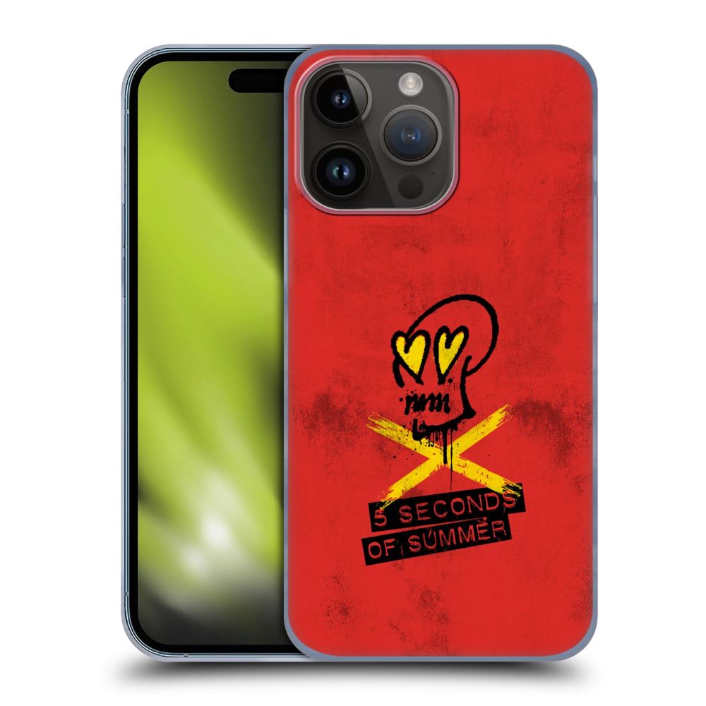 5 SECONDS OF SUMMER ファイヴセカンズオブサマー X-Skulls Red ハード case  公式 オフィシャル