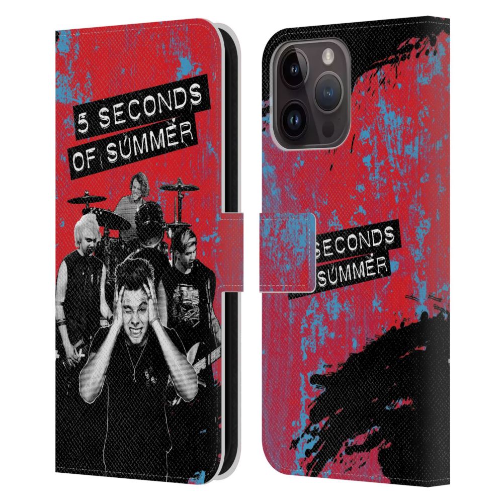 5 SECONDS OF SUMMER ファイヴセカンズオブサマーSticker Bomb Kindahot レザー手帳型 公式 