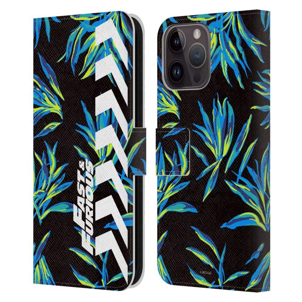 FAST & FURIOUS ワイルド・スピード - Tropical Logo / Pattern レザー手帳型 / Apple iPhoneケース 【公式 / オフィシャル】